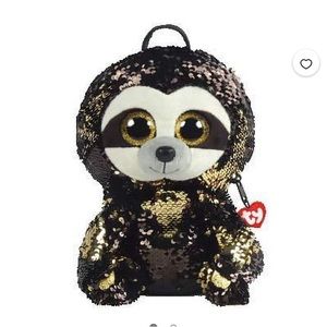 TY Fashion Flippy Sequin Backpack - DANGLER the Sloth (13 inch)